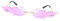 STOBOK Partybrille Flamme Sonnenbrille Rahmenlos Neuheit Brille Lila Foto Prop Mode Party Spielzeug Kinder Erwaschener Frauen Damen Kostüm Zubehör Foto Requisiten