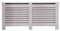 Kingwudo® Wooden High Gloss Radiator Cover Modern Decorative Cabinet S/M/L/XL Black/Brown (Grey, X-L—172X19X82CM)