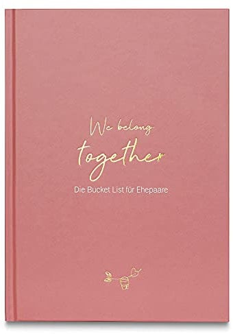 Leaf & Gold® Bucket List für Ehepaare I Hochzeitsgeschenk I Buch zur Hochzeit I Geschenk für die Ehe I Hochzeitstag Geschenke I Valentinstag