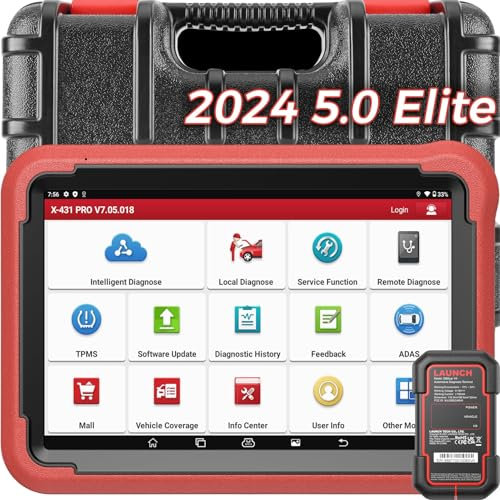 LAUNCH X431 PROS V5.0 OBD2 Diagnosegerät 2024 Aktualisierung, mit 37+ Sonderfunktionen, bidirektionale Steuerung, ECU Codierung, IMMO-Service, Personalisierung, Schlüsselprogrammierung