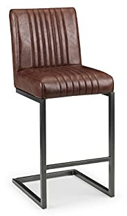 Julian Bowen Set Of 2 Brooklyn Barstools, Brown
