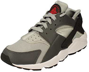 NIKE Air Huarache Mens Running Trainers DV3504 Sneakers Shoes (UK 5.5 US 6 EU 38.5, Wolf Grey Black Dark Grey 001)