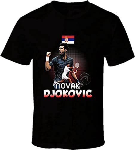 Tennis Novak Djokovic Men's T-Shirt Black XL