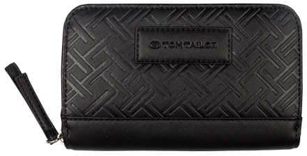TOM TAILOR Damen Mirenda Reißverschlussbörse, Black