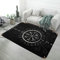 Wikinger-Teppiche für Schlafzimmer und Wohnzimmer, Nordisches Vegvisir-Muster, Rechteckige Bodenmatte, Weich, Rutschfest, Waschbar, Moderne Heimdekoration ( Color : Vegvisir C , Size : 100cmx150cm )
