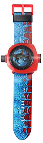 3D Children's Projector Watch with 24 Dinosaur Patterns Educational Kids Story Toy Ideal As Birthday Gifts (Blue)