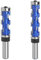 Desikixudy 2 piezas 12mm Router Brocas de la barra de corte mechas Router doble rodamiento herramienta de corte espiral herramienta de fresado de madera para madera