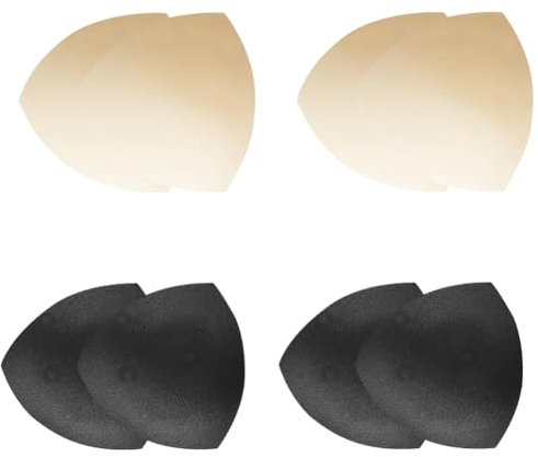 BH-Pads, BH-Polsterung, 4 Paar BH Einlagen Bra Pads, BH-Pads Bikini Einlagen, BH Einlagen, Sport BH Cups Einlagen, Herausnehmbare Brustvergrößerung Einsätze, für Frauen Mädchen Bademode Unterwäsche