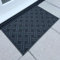Ultralux Fußmatte Gummimatte für den Innen- und Außenbereich, rutschfeste Schmutzfangmatte schwarz mit silbernem Muster, 75 x 45 cm, strapazierfähige Hochleistungs-Schmutzfangmatte