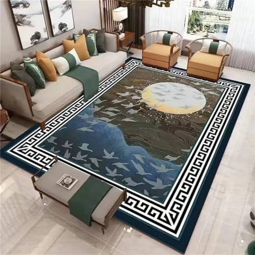 3D Gedruckte Boden Runner Area Rug Dicken Flanell rutschfeste Bodenmatte Runner Rug Waschbare Teppich Runner - Goldfisch Im Verträumten Wasser 200 X 300 cm Bodenmatte Flanell Wohnzimmer Tepp -3U8W+V1