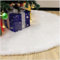 90CM Weihnachtsbaumdecke,Tannenbaum Decke Fell Rund Weihnachtsbaum Teppich,Weihnachtsbaum Plüsch Rock für Weihnachten Neujahr Party Dekoration Weiß (M 90CM)