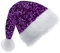Tiefviolett Pailletten Weihnachtsmütze für Erwachsene Kinder,35*45cm Nikolausmütze Plüsche Weihnachtsmann Mütze,Warm Dicker Nikolaus Mütze Santa Clause Mütze für Männer Frauen Familie Weihnachtsfeier