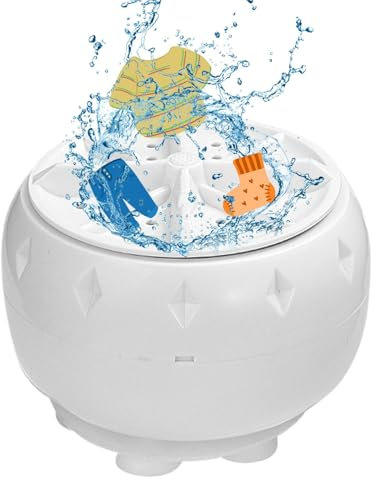 Nuova lavatrice portatile ad ultrasuoni, piccola rondella a ultrasuoni a basso rumore, piccola rondella automatica a turbina con cavo USB per casa, viaggi, , lavatrice compatta