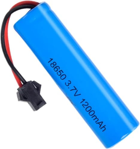 ZWDCVFGK Batterie de Secours Haute Performance 18650 3,7 V 1200 mAh, avec Batterie au Lithium Rechargeable Sm-2p 1200 mAh
