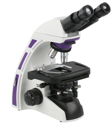 SBCGFY Microscope Accessories Kit 1000X HD 1080P 11.6 LCD Microscope Camera Lab Professional Trinocular Biological Microscope Video Microscope Camera Microscope Slides(A Binocular)