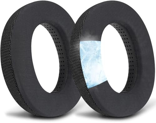 SOPROM Ohrpolster-Ersatzset für Sennheiser HD599/HD598/SE/CS/SR/HD595/HD569/HD560S/Game Zero/G4ME Zero, Ohrpolster-Polster für PC37X/PC38X/PC350/PXC350/PXE350/PC360/HD380/HD380-Pro-Schwarz