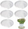 5 Stück Untersetzer Blumentopf, 25cm Blumentopf Untersetzer Rund, Pflanzen Untersetzer, Transparent Blumen Tropfschale, Transparent Blumentopfuntersetzer Für Töpfe Drinnen Draußen