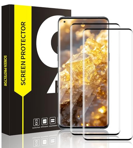 VSEER 2 unidades para protector de pantalla OPPO Find X5 Pro, borde 3D, antiburbujas, OPPO Find X5 Pro, ultrafino, antihuellas, antipolvo, protector de pantalla para OPPO Find X5 Pro