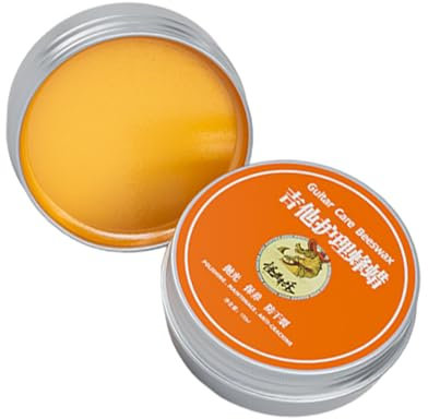 Gitarrenpolitur, Bienenwachs, 100 ml, Griffbrettöl, Gitarrenpflege, Bienenwachs für Gitarre, Holz, Musikinstrumenten-Reiniger