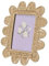 HOMLA WIKKA Bilderrahmen 27 cm Beige, Wellige Kanten, Robustes Kunststoffgeflecht