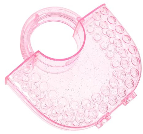 Toyvian Handtaschenzubehör Tragetasche Makeup Tasche storage pockets storage bags schmuckbox jewelry box schmuckkasten Süße Plastikhandtasche Handtasche selber machen DIY-Basteltasche Rosa