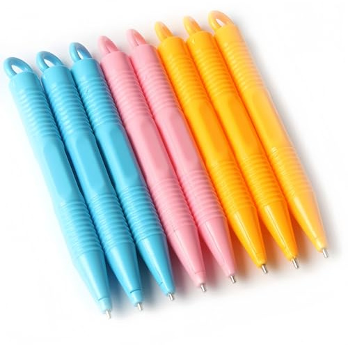 Heyumybit Stylo à Dessin Magnétique,8 Stylos de Rechange Magnétiques pour Tableau à Dessin Magnétique En plastique robuste