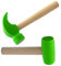 SUPVOX 2Pcs Hammer Safe Lightweight Mallet for Pretend Play Educational Plaything for Birthday Shower Christmas