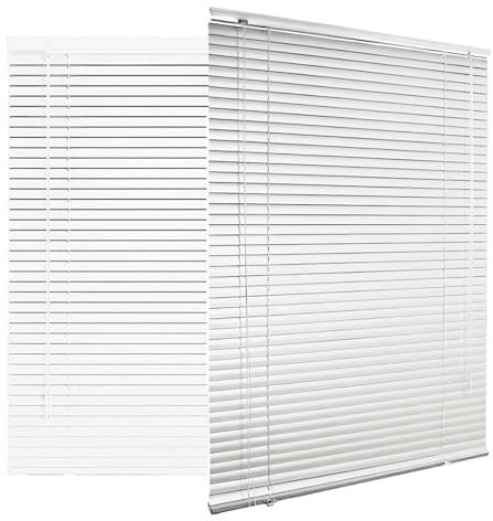 Store Vénitien sans Percage Store Cuisine pour Fenêtres Et Portes Stores Vénitien en Aluminium Volets Occultants Personnalisable 25 30 35 40 50 60 70 80 90cm(Blanc)