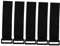 Holibanna 5Pcs Heavy Duty Elastic Nylon Fastening Straps with Buckle Versatile Loop Ties for Cable Management and Secure Packing Black