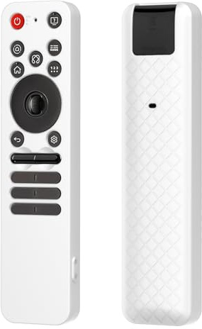 JCMOYUTY Case for LG MR25GA Remote, Protective Sleeve for 2025 LG OLED Smart TV C5 B5 G5 M5 Series Remote, White