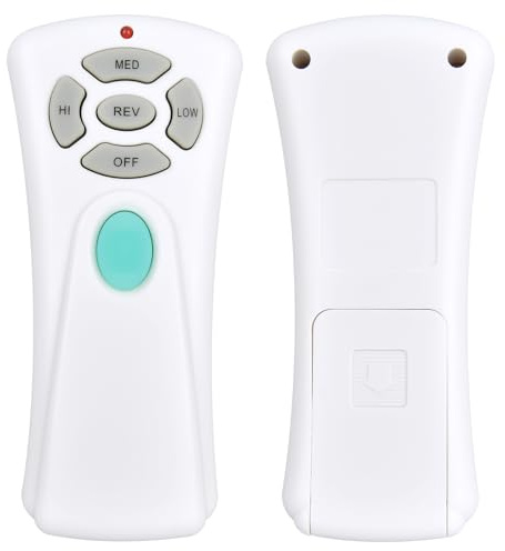 Control Remoto para Ventilador de Techo CHQ7080T UC7080T con reversa, 3 velocidades, regulador de luz Arriba/Abajo, reemplazo para Ventilador de Techo Hampton Bay, Harbor Breeze - Solo Control Remoto