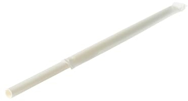 Pailles en Papier Biodégradables 20cm et 8mm – Couleur Blanche – Lot de 250 à 5000 – Pailles Jetables Longues pour Boissons Froides, Cocktails, Milkshakes, Smoothies (250, Blanc Uni, 20cm x 8mm)
