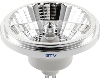 GTV LED Strahler ES111 GU10 11,0W 900lm 4000K Neutralweiß 230V 25° Abstrahlwinkel Chrom Engstrahlend