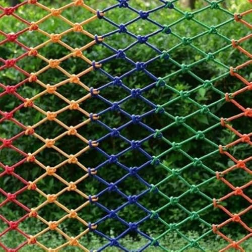 ENSDIEPLS Mesh Balcony Net, Nylon Rope Net With 6mm Rope And 5-15 cm Mesh For Climbing Garden Decoration(15 cm mesh)