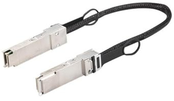 ASUS Ascent GX10 - Cable DAC QSFP112 de 0,4 m (0,4 m) - Apila dos unidades GX10 para trabajar con modelos AI más grandes, cable SAS/fibra de cobre, hasta 400 G de ancho de banda (112 GB por carril