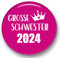 Polarkind Button Pin Anstecker Große Schwester 2024 Geschenk zur Geburt Taufe Babyparty 59mm
