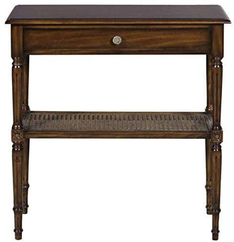 Casa Padrino Luxus Jugendstil Mahagoni Konsolentisch mit Schublade Dunkelbraun 71 x 28 x H. 76 cm - Konsole im französichen Jugendstil