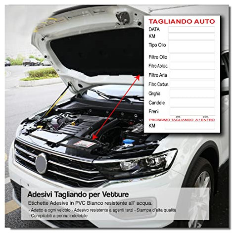 2AINTIMO Aufkleber für Auto, Ölwechsel, PVC-Etikett, wasserfest, 10 Stück