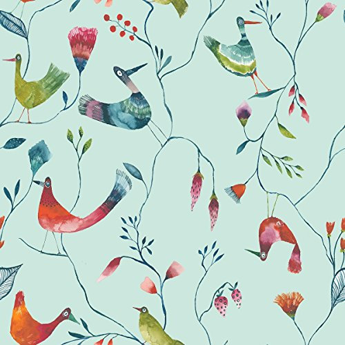ecosoul Wachstuchtischdecke Birds (8,50€/Meter) Schutzdecke Wachstischdecke PVC Leinen Prägung Breite:140cm Länge:300cm