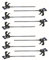 10x Einhandzwinge Schraubzwinge 300mm Leimzwinge Schnellspannzwinge