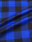 Flanell Stoff Baumwolle bedrückt Karomuster kariert blau Breite 160 cm (1,5m)