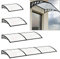 Fellie Rain Canopy Awning Front Door Canopy for Outdoor Window Porch Shade Patio Roof Cover UV Protection, (Black/L150xW100xH28cm)