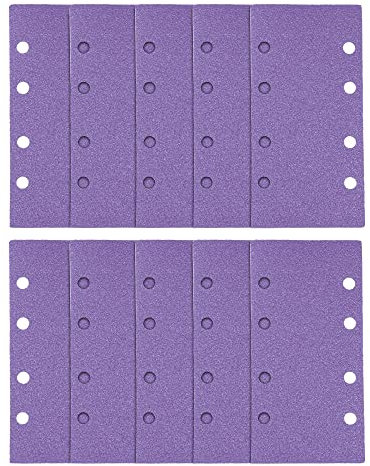 Trend Zirconium 1/3 Sheet 93 x 185mm 60 Grit Sanding Sheets, AB/THD/60Z, Pack of 10