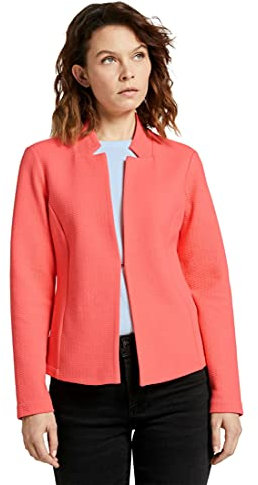 TOM TAILOR Damen Strukturierter Blazer 1024519, 26200 - Strong Peach Tone, XXL