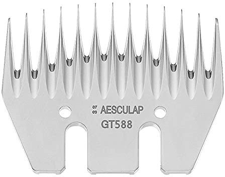 Kerbl GT588 Untermesser für Aesculap Schermesser Econom II für Schafe, 13 Zähne, 3.5mm Schnittlänge, 100 Stück
