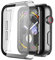 UNO' - Funda para Apple Watch 44mm Series 4/5/6/SE, Protección Total, Cristal Templado, Antiarañazos, Alta Transparencia, Fácil Instalación, Ultra Resistente, Transparente.