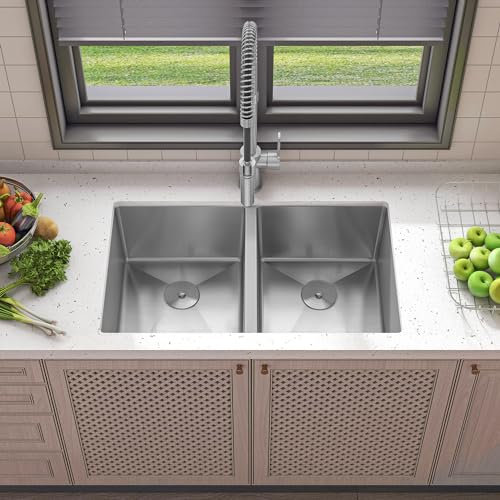 Sinber 32 sottopiano doppia ciotola 304 in acciaio inox lavello da cucina…