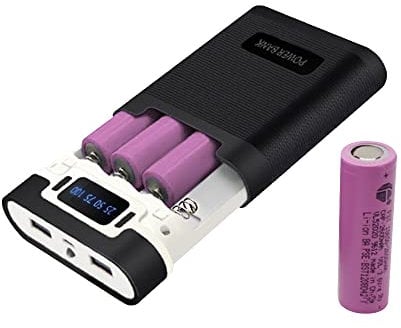 2 in 1 Power Bank with 4 3.7V Lithium Batteries(4 * 2000mAh 1-8-6-5-0)