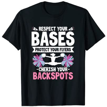 Cheerleading Outfit - Bases Flyers Backspots Cheer T-Shirt