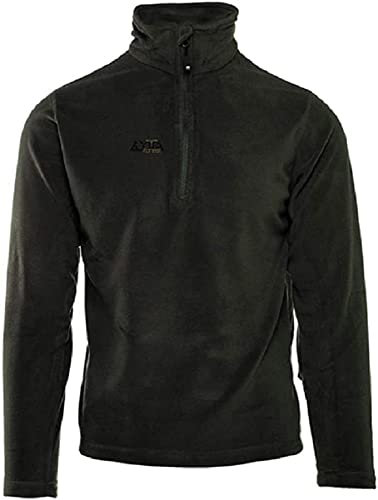 ZOTTA FOREST Maglia Micropile Zip Corta Tempus Men (5XL, Verde)